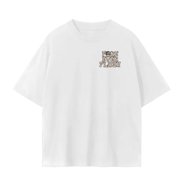 crew neck t-shirt with a graphic print of a pirate foursome playing a game of golf, and the text putt pirates below it.